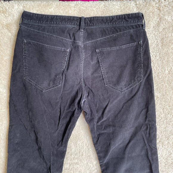 Banana Republic Mens 32x32 Corduroy Pants Black Pima Cotton Straight Leg - Picture 10 of 11